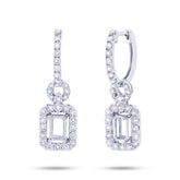 1.14ct 18k White Gold Diamond Semi-mount Earring